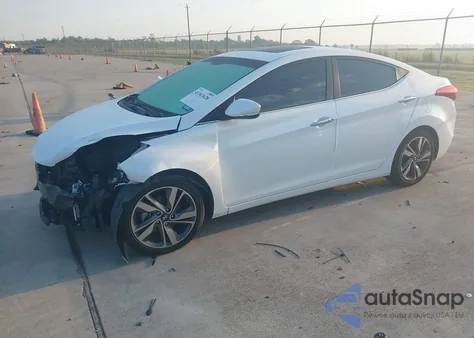 2015 Hyundai Elantra Limited z USA, uszkodzony, nr VIN 5NPDH4AE1FH583606